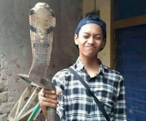 Hào hứng chụp ảnh cùng 'bé Na', thiếu niên không để ý đến chi tiết chết người để rồi hứng trọn hậu quả trong bức ảnh tiếp theo đăng lên MXH