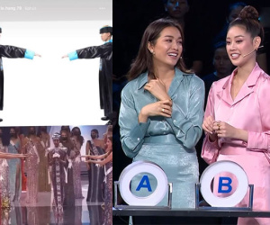 Á hậu Lệ Hằng bỗng nhiên bị chỉ trích vì đăng ảnh 'cà khịa' các người đẹp Miss Universe như... cương thi?