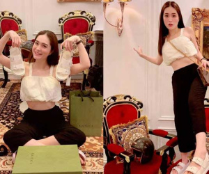 Nữ đại gia ở biệt thự 200 tỷ khoe đôi giày rẻ nhất từng mua, thế nào mà phải leo cả lên ghế để khoe?