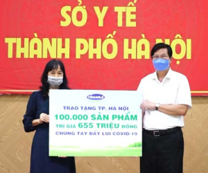 Năm 2021 Vinamilk hỗ trợ hơn 2 triệu sản phẩm dinh dưỡng để chống COVID-19