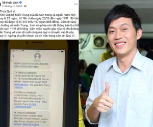 Netizen thắc mắc: Sau 6 tháng kêu gọi hơn 13 tỷ đồng hỗ trợ lũ lụt miền Trung, NS Hoài Linh vẫn chưa thông báo đã chuyển tới người dân?
