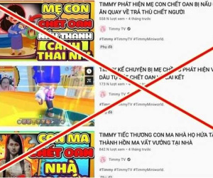 Sẽ xử lý kênh YouTube Timmy TV vì đưa nội dung về ác quỷ, Kumanthong…