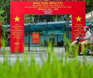 Cử tri Hà Nội đi bỏ phiếu bầu cử