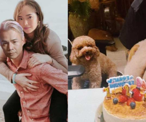 Châu Bùi đăng ảnh 'I Love You' mừng sinh nhật Binz, có cameo chung vui là con cún từng nuôi với Decao