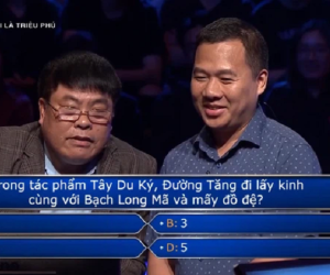 Ai là triệu phú: Người chơi gặp khó khăn vì câu hỏi 'Đường Tăng có bao nhiêu đồ đệ?'