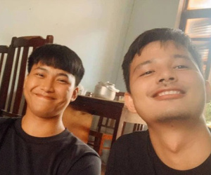 Mũi trưởng Long khoe tóc 'gáo dừa' cực đáng yêu bên đồng chí Sơn, Hậu Hoàng cảm thấy thế nào ta?