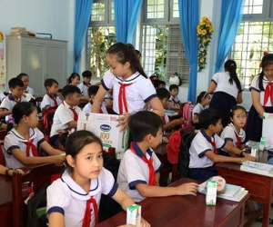 4 năm Sữa học đường đồng hành với học sinh Bến Tre nay đã thu 'trái ngọt'