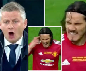 Solskjaer và Cavani khẩu chiến dữ dội sau bàn thua của MU