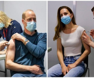 Hết Hoàng tử William 'gây sốt' MXH khi đi tiêm vắc xin Covid-19, đến lượt Công nương Kate chiếm trọn spotlight lúc tiêm phòng
