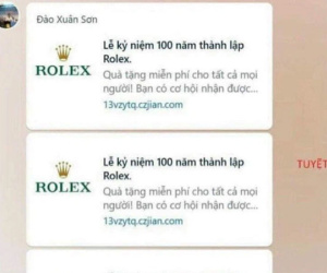 Click vào quảng cáo 'trúng thưởng đồng hồ Rolex', coi chừng mất tài khoản ngân hàng