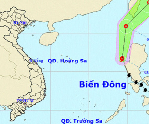 Bão Choi-wan vào Biển Đông, thành cơn bão số 1 năm 2021
