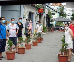 Góc cưng xỉu: Người dân Sài Gòn trong khu cách ly thi trồng cây táo, chờ táo nở hoa