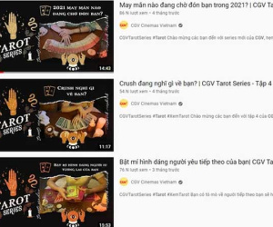 Rạp chiếu phim nằm im bất động, CGV Việt Nam chuyển sang làm YouTube: Từ bói bài tarot đến review ẩm thực, DIY đủ cả