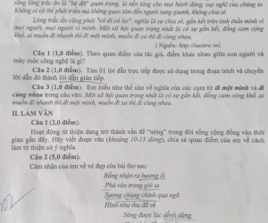 Giữa tâm bão 14 tỷ tiền từ thiện của Hoài Linh, một tỉnh vùng 'rốn lũ' ra đề Văn thi lớp 10 về 'vấn đề từ thiện'