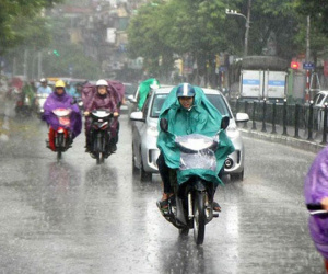 Miền Bắc mưa lớn từ đêm nay, nắng nóng chấm dứt