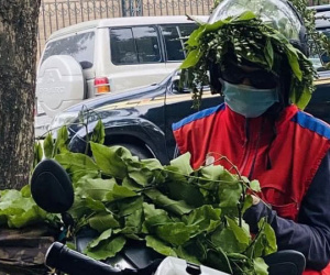 Trời Hà Nội nắng như đổ lửa nhưng vẫn không khiến anh shipper nao núng với pha xử lý IQ 'vô cực' này!