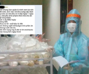 Người phụ nữ than phiền nhân viên khu cách ly đưa cơm muộn cho mình: Những dòng tin nhắn khiến số đông bức xúc