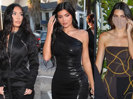 Cả nhà Kardashian lên đồ đen mà sáng bừng khu phố: Kim xuống sắc hẳn vì kín mít, Kylie 3 vòng bốc lửa át cả Kendall