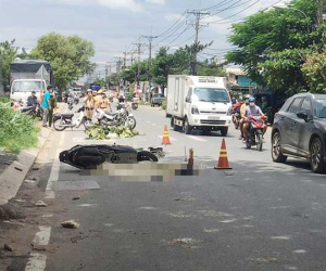 Va chạm với xe ben, một phụ nữ tử vong