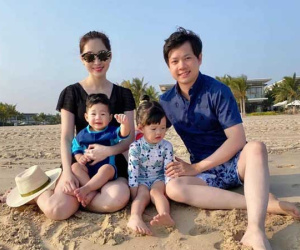 Đặng Thu Thảo và chồng đại gia cùng đăng loạt ảnh gia đình khiến dân tình xuýt xoa vì ai cũng đẹp