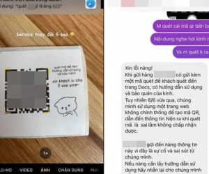 Quét mã QR do chủ shop cung cấp, thượng khách ngỡ ngàng khi đọc được nội dung hiển thị bên trong