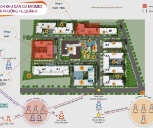 TP.HCM: Sơ đồ chuỗi lây nhiễm 21 ca tại chung cư Ehome 3, có 8 ca liên quan đến đội dọn nhà