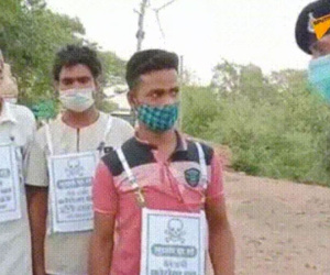 Ấn Độ 'răn đe' người không chịu tiêm vaccine COVID-19 bằng thông điệp có hình đầu lâu xương chéo