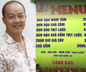 Menu quán phở của NS Đức Hải gây tranh cãi vì cách dùng từ suồng sã, lần này dân mạng có hơi khắt khe quá đà rồi!