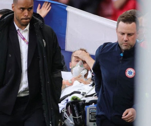 Hình ảnh cả thế giới ngóng chờ: Eriksen đã tỉnh lại!