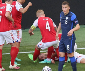 Khoảnh khắc Eriksen đột quỵ trên sân: Đồng đội cùng khán giả bật khóc và cầu nguyện, không khí trên sân im lìm chưa từng thấy