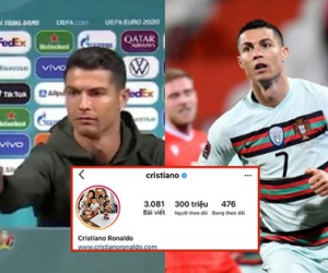 Sau màn 'cà khịa' Coca Cola gây chấn động, Ronaldo hút lượng follow khủng, tự phá luôn kỷ lục của chính mình trên Instagram