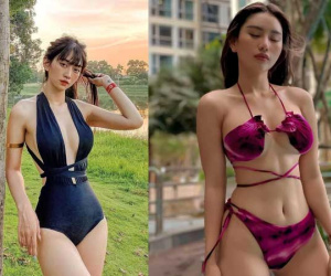 Đâu chỉ nhiệt trên sân khấu, dàn gái xinh Nóng Cùng EURO 2020 còn cháy không kém khi khoe dáng với bikini