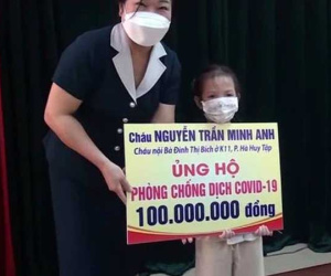 Bé gái 5 tuổi ủng hộ 100 triệu đồng cho quỹ phòng dịch Covid-19: Đây là khoản tiền dành để du lịch, học hè của bé trong 2 năm
