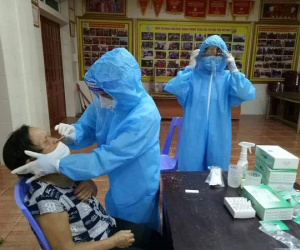 Nghệ An: Phát hiện 8 mẫu dương tính với virus SARS-CoV-2 trong quá trình test nhanh