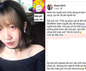 Lợi dụng chuyện đang hot, cô gái có 12 mối tình bất chấp đăng link quảng cáo app sex trên trang cá nhân
