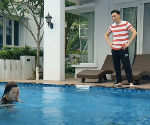 Hương vị tình thân tập 47: Nam đỏ mặt khi Long định tắm chung