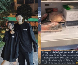 Bạn gái Hà Đức Chinh chất đồ ăn đầy tủ lạnh mừng ngày gặp người yêu, nhưng đành ngậm ngùi vì 'delay'