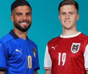 Lịch thi đấu EURO 2021 hôm nay 26/6: Italia so tài Áo, Xứ Wales gặp Đan Mạch