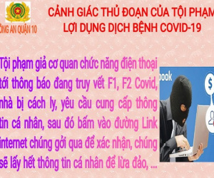 Lợi dụng truy vết F1, F2, người đi khử khuẩn... để lừa đảo