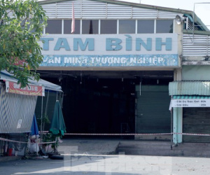 Ngưng hoạt động chợ Tam Bình TP Thủ Đức, khẩn cấp truy vết COVID-19