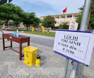 Mục sở thị bên trong điểm thi của thí sinh F tại Đà Nẵng