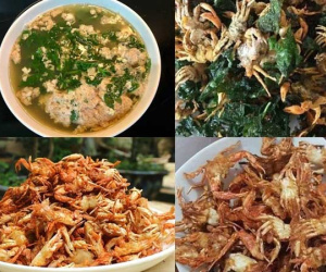 Nhậu đêm mùa Euro, ghẹ sữa om lá lốt mời chồng