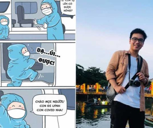 Chân dung người ký họa đằng sau những bức vẽ chống dịch 'gây bão' mạng xã hội