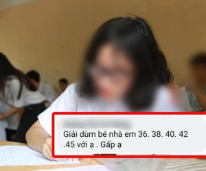 Nghi vấn thí sinh lén chụp ảnh đề thi Toán tuồn ra ngoài, người nhà đăng lên mạng nhờ giải gấp?
