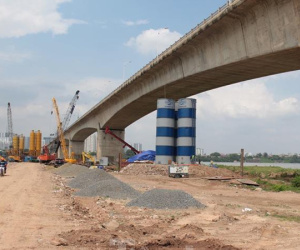 Hiện trạng cầu Vĩnh Tuy 2 sau 6 tháng khởi công