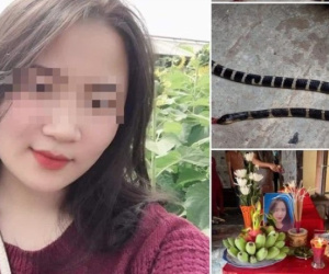Đang nằm ngủ, cô gái bị rắn độc trốn trong chăn cắn tử vong