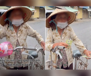Xót xa câu nói của cụ bà khi nhận được quà từ thiện giữa dịch Covid-19: 'Nãy xin 3kg gạo mà họ không cho, làm bà mắc cỡ'