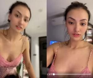 Khoe dáng trong chiếc váy mỏng manh và quyến rũ, Hồng Quế khiến dân mạng ngỡ ngàng khi để lộ vòng một 'căng tràn'