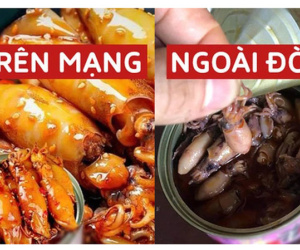 Mua đồ ăn đóng hộp Trung Quốc, cô nàng tá hoả khi thấy cảnh một trời - một vực lúc mở ra: Dân mạng lại nghi ngờ ở điểm này