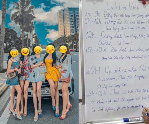 Xôn xao lịch làm việc 'căng não' của các hot girl tài chính: 12h khoe tiền - 20h post hình thả thính, livestream